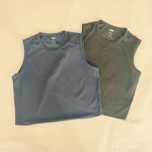 Uniqlo Women Tank Tops - Navy and Black